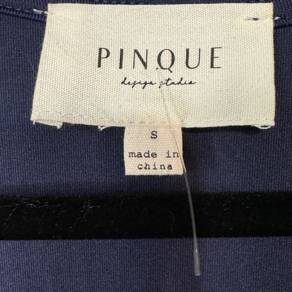Pinque Small Navy Long Sleeve Tee NWOT - Picture 2 of 5